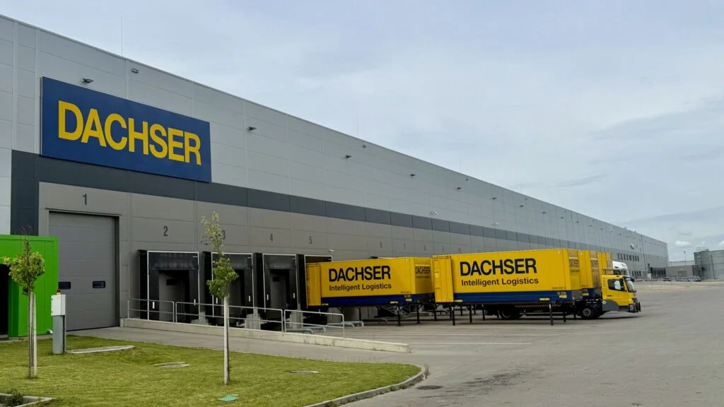 Die DACHSER Umschlaghalle in Kecskemét. Ungarn